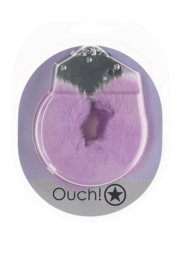 Ouch! Heavy-duty Fluffy Handcuffs - Lavender