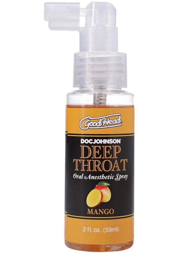 GoodHead Deep Throat Oral Anesthetic Spray - Mango 2oz