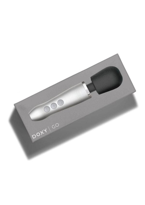 Doxy Go Rechargeable Body Wand - Brushed Metal