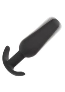 Boundless Vibrating Slim Plug Rechargeable Silicone Anal Plug - Black