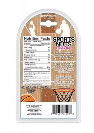 Sports Nuts Cock Pop Basketballs - Chocolate