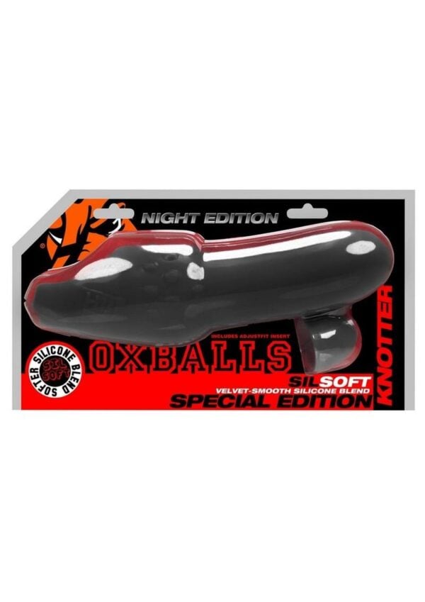 Oxball Knotter Smooth and Swole Nub based Cocksheath Night Edition - Black