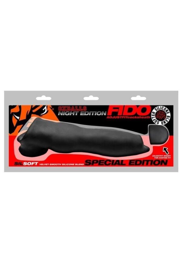 Fido Slim Velvet Smooth Beast Cocksheath Night Edition - Black