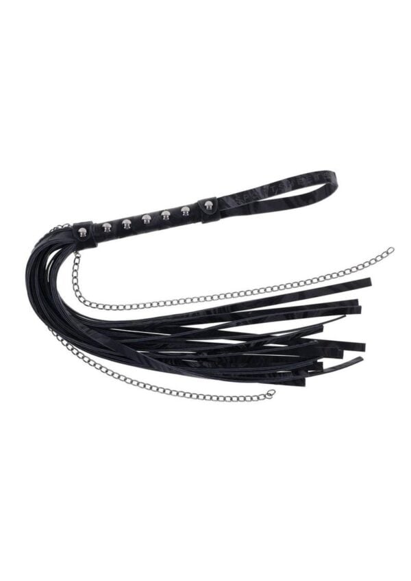 Velvet Noir Chain Flogger - Black