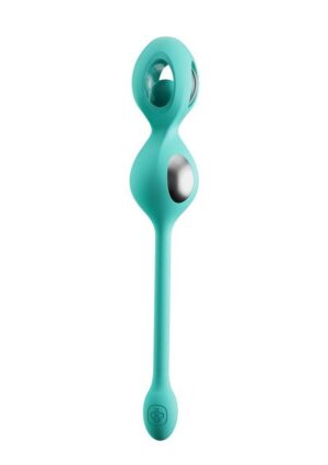 Elektra App Control E-Stim Kegel Training Set (5 Piece) - Aqua/Silver