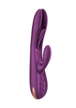 Terri App Controlled Kinky Finger Tapping Rabbit Vibrator - Purple/Gold