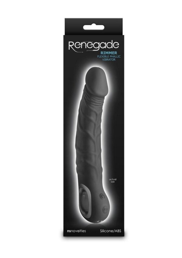 Renegade Rimmer Rechargeable Silicone Vibrator - Black