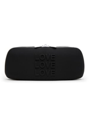 Happy Rabbit LOVE Silicone Storage Zip Bag - Medium - Black