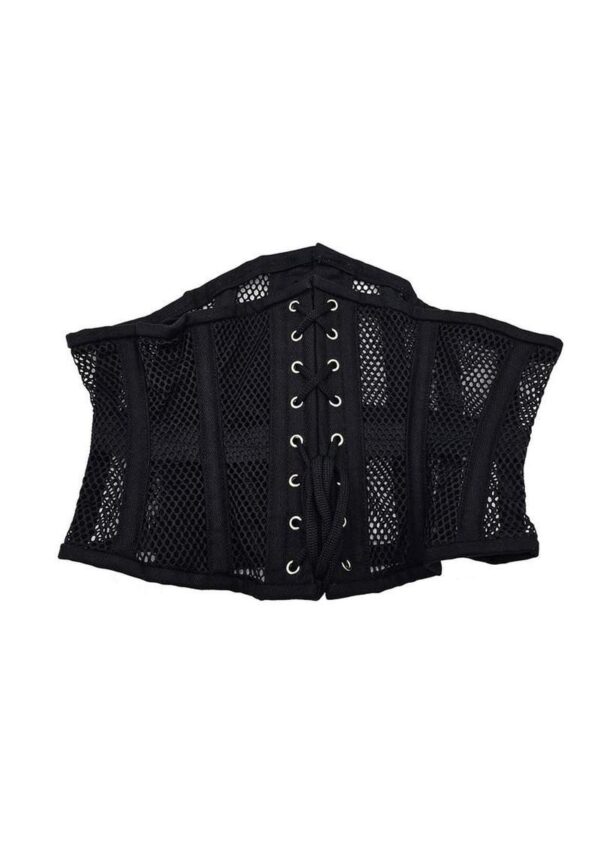 Rouge Mesh Corset - 3X/4X - Black