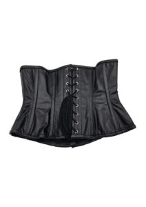 Rouge Leather Corset - Small/Medium - Black