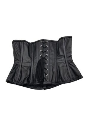 Rouge Leather Corset - Small/Medium - Black