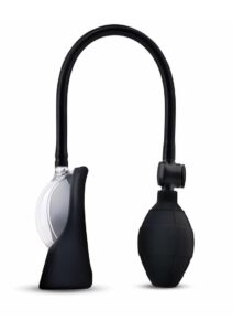 Size Up Rechargeable Vibrating Petite Pussy Pump - Black/Clear