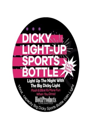 Light Up Pecker Sports Bottle - Purple