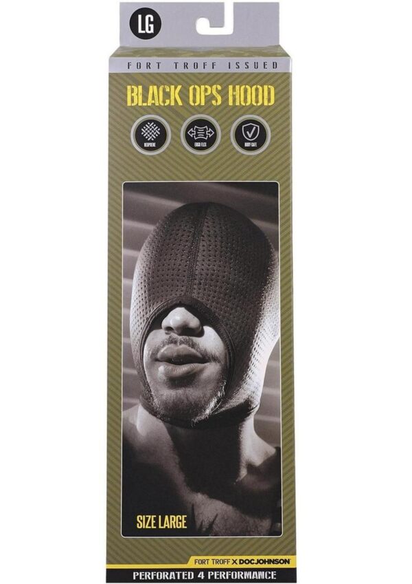 Fort Troff Black Ops Hood - Large - Black