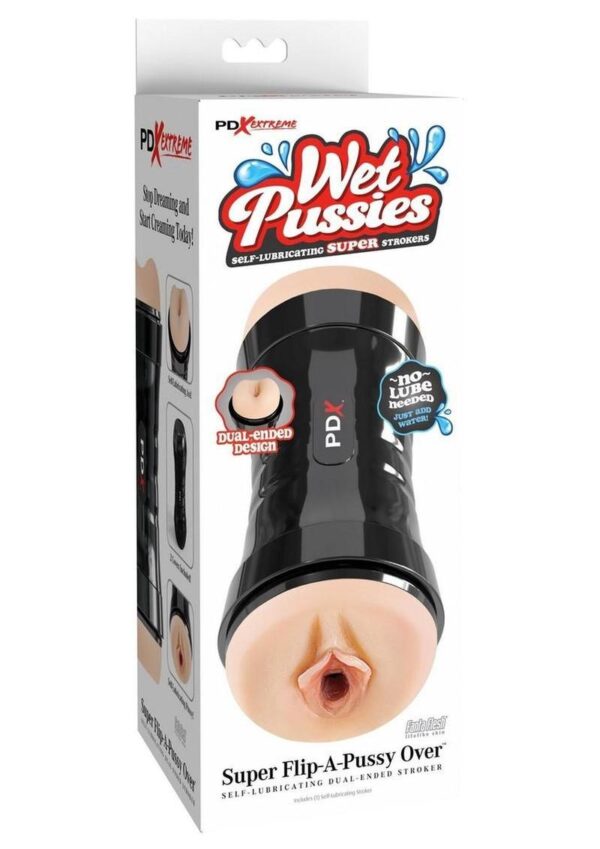 PDX Extreme Super Flip- A-Pussy Over Stroker - Vanilla
