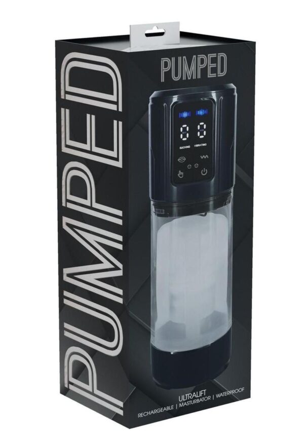 Pumped UltraLift 10 Function Rechargeable Masturbator - Gun Metal