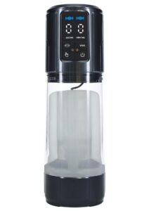 Pumped UltraLift 10 Function Rechargeable Masturbator - Gun Metal