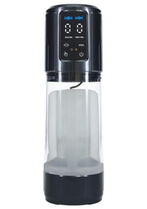 Pumped UltraLift 10 Function Rechargeable Masturbator - Gun Metal