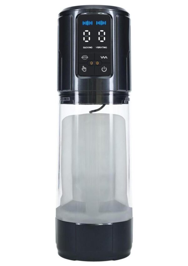Pumped UltraLift 10 Function Rechargeable Masturbator - Gun Metal