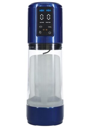 Pumped UltraLift 10 Function Rechargeable Masturbator - Metallic Blue