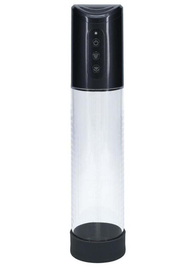 Pumped HyperPump  3 Function Automatic Rechargeable Penis Pump - Gun Metal
