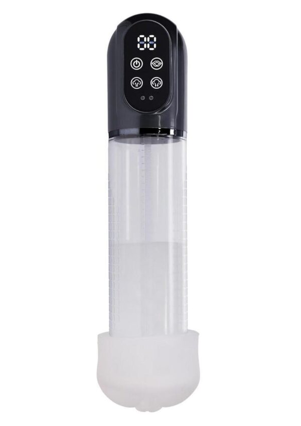 Pumped Engage 6 Function Automatic Rechargeable Penis Pump - Gun Metal