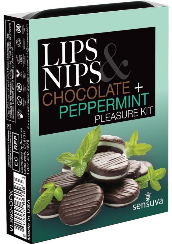 Sensuva Pheromone Infused Lips N Nips Pleasure Kit - Mint Chocolate