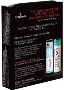 Sensuva Pheromone Infused Lips N Nips Pleasure Kit - Mint Chocolate