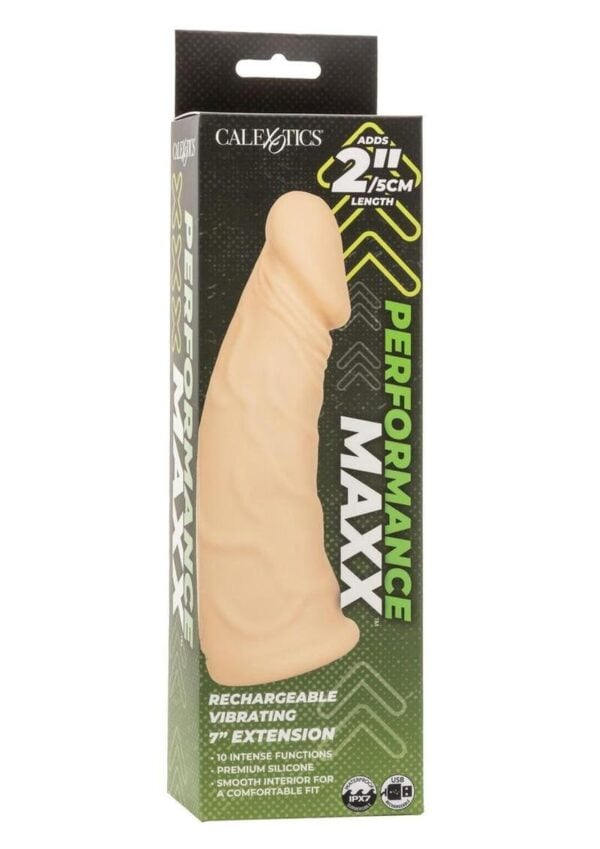 Performance Maxx Rechargeable Vibrating Extension 7in - Vanilla