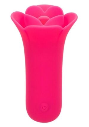 Naughty Bits Lily Licker Mini Flower Flicker Rechargeable Silicone Vibrator - Pink