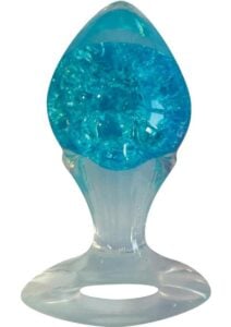 Cotton Candy Joy Gems Silicone Pleasure Anal Plug - Saphire