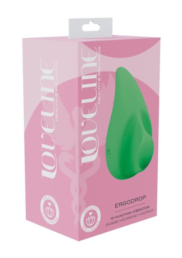 Loveline ErgoDrop 10 Function Silicone Vibrator - Green