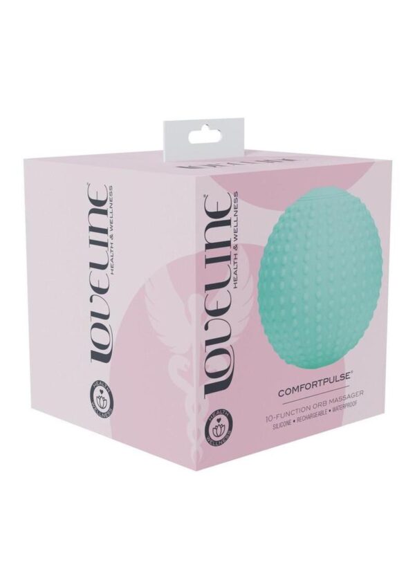 Loveline ComfortPulse 10 Function Vibrating Rechargeable Silicone Duo Massager - Green