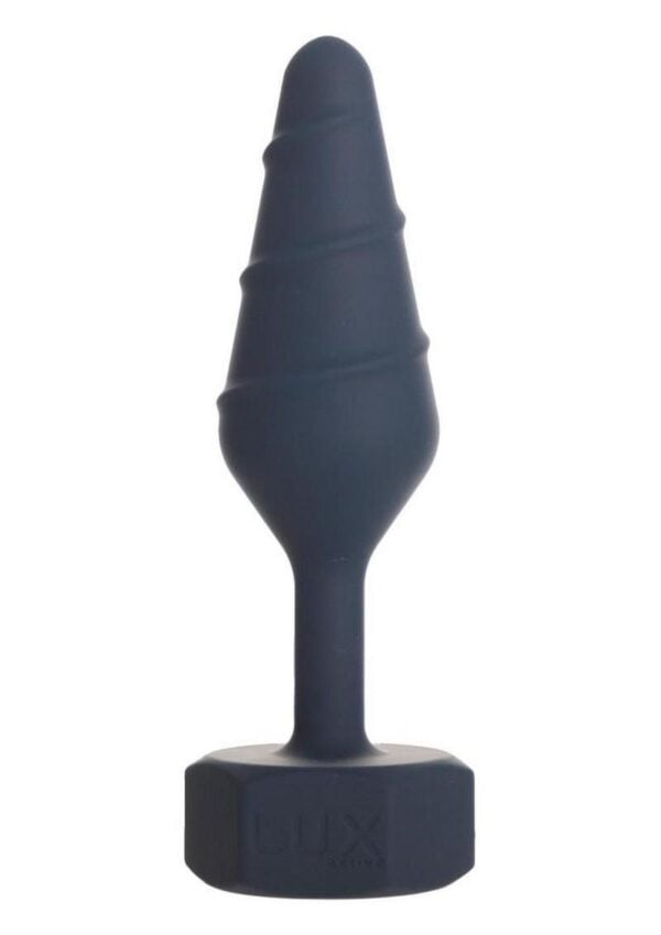 Lux Active Twist Rechargeable Silicone Anal Plug - Large - Blue