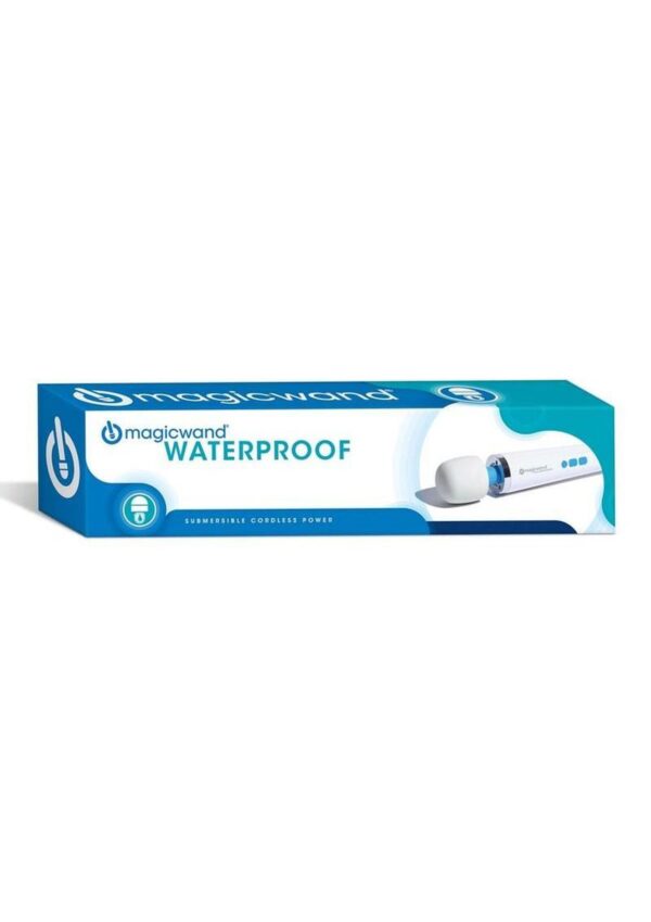 Magic Wand Plus HV-360 Waterproof Rechargeable Multispeed Vibration Massager - White/Blue