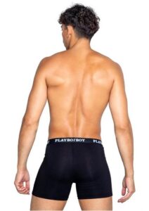 Playboy Mens Tuxedo Classic Boxer - XLarge - Black/White