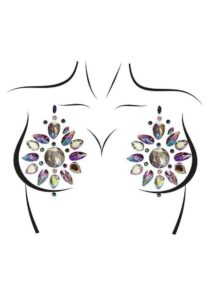 Leg Avenue Cressida Nipple Jewels Stickers (2 Packets) - Multicolor